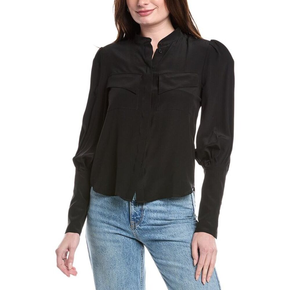 Arias Womens  Signature Blouse, Black